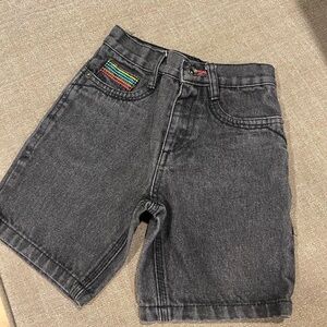 COOGI Black and Gray Denim Shorts